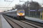AM435 mit Umleiterzug nach Sint-Niklaas, aufgenommen 12/01/2013 am Haltestelle Hoboken-Polder, Aufgrund von Arbeiten zwischen Antwerpen und Sint-Niklaas gab es ausnahmsweise Zge am Wochenende auf