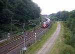 Ein Thalys aus Paris-Nord(F) nach Dortmund-Hbf(D) und kommt aus Richtung Lüttich-Guillemins(B),Walhorn(B), Hergenrath(B) und fährt gleich in den Aachener-Buschtunnel ein.