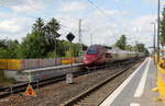 Der Thalys aus Köln-Hbf(D) nach Paris(F) kommt durch Kohlscheid als Umleiter aus Richtung Rheydt,Herzogenrath und fährt in Richtung Aachen-West,Aachen-Schanz,Aachen-Hbf und fährt die