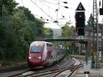 Thalys Paris-Nord - Kln luft langsam auf Gleis 8 in Aachen-HBF ein.