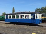 Die Triebwagen 551.34 im Bahnhof Mariembourg am 24 sept. 2016