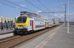 Interregiozug Noorderkempen-Antwerpen in Bahnhof Antwerpen-Luchtbal 04.08.2012  