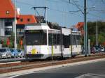  Kusttram  Knokke - De Panne fhrt durch Nieuwpoort-Bad (26. August 2009)