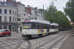 De Lijn Antwerpen PCC7082 auf Linie 24 Centraal Station-Schoonselhof, aufgenommen 13.05.2017 am Haltestelle Bresstraat