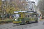 PCC 6242 Tram de Lux von DE LIJN auf Sonderfahrt nach Antwerp Expo anlässlich der Büchermesse aufgenommen 07.11.2015 am Haltestelle Harmonie