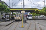 NMVB 9994 und PCC 7033 von De Lijn, aufgenommen 03.07.2016 am Bolivarplaats