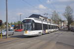 De Lijn Albatros 7303 auf Linie 15, aufgenommen 29.04.2017 am Haltestelle Vredebaan Mortsel