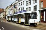 Triebwagen 7103 + 7145 in der Lange Gasthuisstraat (4. September 2002)