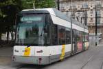 Genter Strassenbahn vor dem Bf Sint-Pieters, 18.