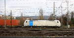 186 456-0 von Railpool fährt mit einem  Containerzug aus Gallarate(I) nach Antwerpen-Oorderen(B), aufgenommen bei der Ausfahrt aus Aachen-West in Richtung Montzen/Belgien.