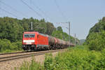 Die an DB Nederland vermietete 186 338-0 zog einen Kesselwagenzug von Aachen-West kommend in Richtung Montzen.