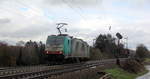 Die Cobra 2839  kommt als Lokzug von Aachen-West nach Belgien und fährt die Gemmenicher-Rampe hoch. 
Aufgenommen an der Montzenroute am Gemmenicher-Weg. 
Bei Sonne und Regenwolken am Mittag vom 5.3.2019.