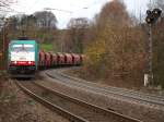 186 208 kommt von Belgien aus dem Gemmenicher Tunnel und rollt nun die nächsten 4km nach Aachen West die Rampe runter.