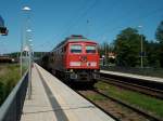 Mukran-Seddin mit 233 705 am 22.Juni 2010 bei der Durchfahrt ...