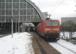 berlin-alexanderplatz Hier 143 868-9 mit einer RB14 von Nauen nach Senftenberg, bei der Einfahrt am 3.2.2010 in Berlin Alexanderplatz.