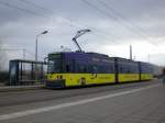 Stra�enbahnlinie M17 nach Falkenberg am S-Bahnhof Hohensch�nhausen.(20.3.2010)  ...
