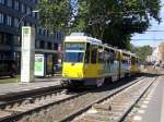 berlin Stra�enbahnlinie M13 am S-Bahnhof Warschauer Stra�e.(8.7.2010)