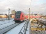 berlin-hauptbahnhof-lehrter-bahnhof Hier ein RE1 von Magdeburg Hbf. nach Eisenh�ttenstadt, bei der Ausfahrt am 3.2.2010 aus Berlin Hbf.