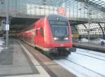 Hier ein RE2 von Rathenow nach Cottbus, bei der Ausfahrt ...