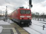 Hier 114 031-8 mit einem RE1 von Brandenburg Hbf. nach ...