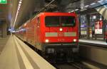 Hier 112 115 mit einem RE4 von Berlin Hbf.(tief) nach ...