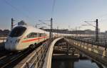 Hier 411 851-5 Elsterwerda als ICE1533 von K�ln Hbf. nach ...
