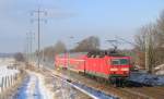 Mit vorderem gehobenen Stromabnehmer ...  Hannes M�ller 06.02.2012