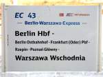 Das Zuglaufschild ...  Andreas Mack 07.02.2012