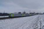 Ein EW III-Pendelzug n�hert ...  Sandro Gadola 29.01.2011