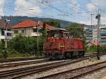 Die Bm 4/4 18413 am 30.06.2009 bei Rangierarbeiten im RB ...