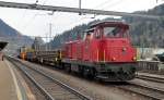 �bernahme mit Diesel: Der Kurzg�terzug aus Erstfeld wird am 15.04.10 ...