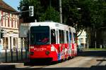 bochum-gelsenkirchener-strasenbahn-ag-bogestra BOGE 312 mit Werbung f�r die Sparkasse Bochum.
Aufgenommen in Bochum Wittenerstr.