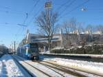 BOGESTRA 430 VfL Bochum-Bahn (Typ NF6D) am 9. Januar 2009 ...
