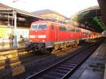 Br 111 im Bonner Hbf am 2.3.10  ...