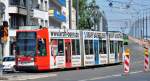 Stra�enbahn Linie 62 der SWB (Stadtwerke Bonn) kurz hinter der ...
