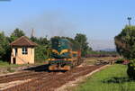 661 321 rangiert zwei E-Wagen im Bahnhof Lukavac 16.6.22