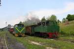 Banovici Kohlefrderbahn  Bei Km 5 hat unser Sonderzug gestoppt.