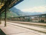 Bozen, Bahnsteig (August 1994) ...  Karl-Ernst Selke 04.08.2010