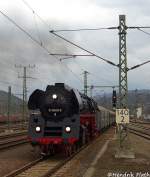 BR 01 5 01 0509-8 der PRESS bei der Bereitstellung des Sonderzug nach Chemnitz. Aufgenommen im Bahnhof Saalfeld am 20.03.2010