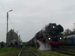 01 509 mit dem Sonderzug nach Wolsztyn macht am 1.5.2010 ...