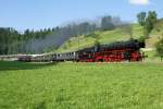 BR 01 Das letzte Bild der Fahrt vom 5.6.10 zeigt die Pacific 01 202 in Wohlhusen, auf der Fahrt Richtung Langnau. 