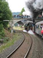 Br 01 066 und 01 202 verlassen anl�sslich 160 Jahre ...