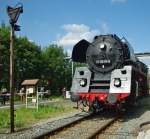 01 0509-8 aus Chemnitz hat ihren Sonderzug in Meiningen abgestellt ...