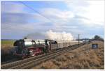 br-01 Hogmanay Express: �GEG 01.533 mit dem D 16070, hier an der klassischen Fotostelle bei Gramatneusiedl, 03.01.2010.