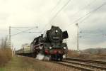 BR 03 03 2204 vom LDC auf einer der letzten Fahrten vor Fristablauf am 27.03.2010 in Radebeul-Naundorf.