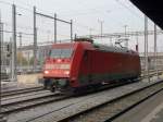 DB - E-Lok 101 054-5 im Bahnhof Basel SBB unterwegs ...