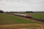 Br 101 xxx f�hrt hier am 28.11.2009 mit ihrem IC ...