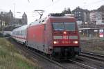 Die 101 114-7 in Wuppertal-Steinbeck , am 26,11,09  ...