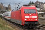 BR 101 mit Zugen Die 101 026-3 in Wuppertal-Steinbeck , am 26,11,09