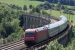 BR 101 mit Zugen 101 041-2 mit IC in Altenbeken am 05.07.09